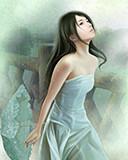 幽冥画皮卷沁纸花青